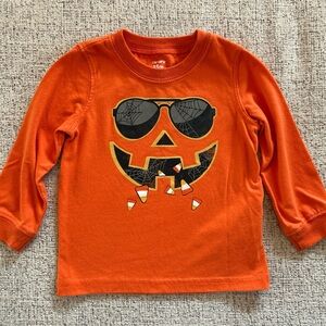 Carter's Orange Pumpkin Long Sleeve Tee